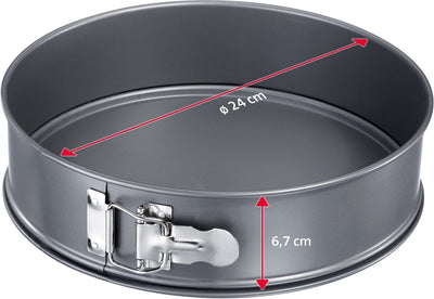 Stampo a cerniera Westmark, tortiera, ø 24 cm, con rivestimento antiaderente, acciaio laminato a freddo, back meister, antracite, 32642270