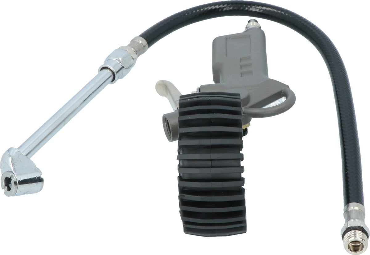 Carpoint bandenblazer vrachtwagen – pneumatisch – 12 bar – met manometer – 35 cm slang – professioneel gebruik