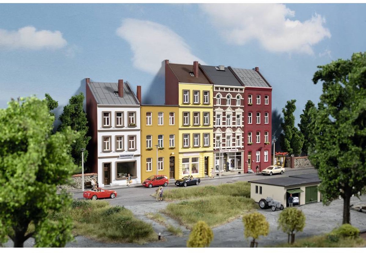 Auhagen 11467 h0 halbrieliefhuizen schmidtstraße 18 20 22 24 26