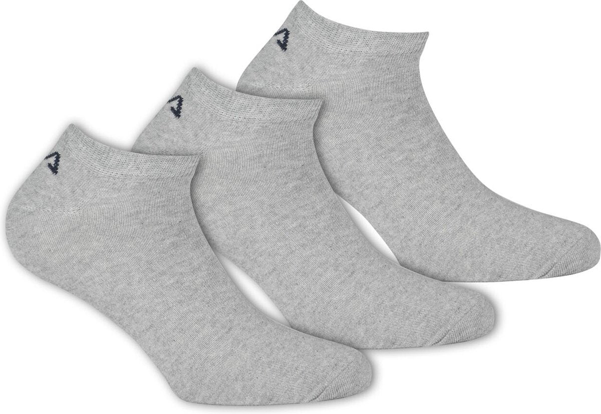 Fila - invisible socks 3-pack - unisex sokken - 43-46 - grijs