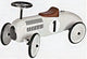 Goki loopauto - wit - 73,5x35x40cm - metaal en kunststof - 1+