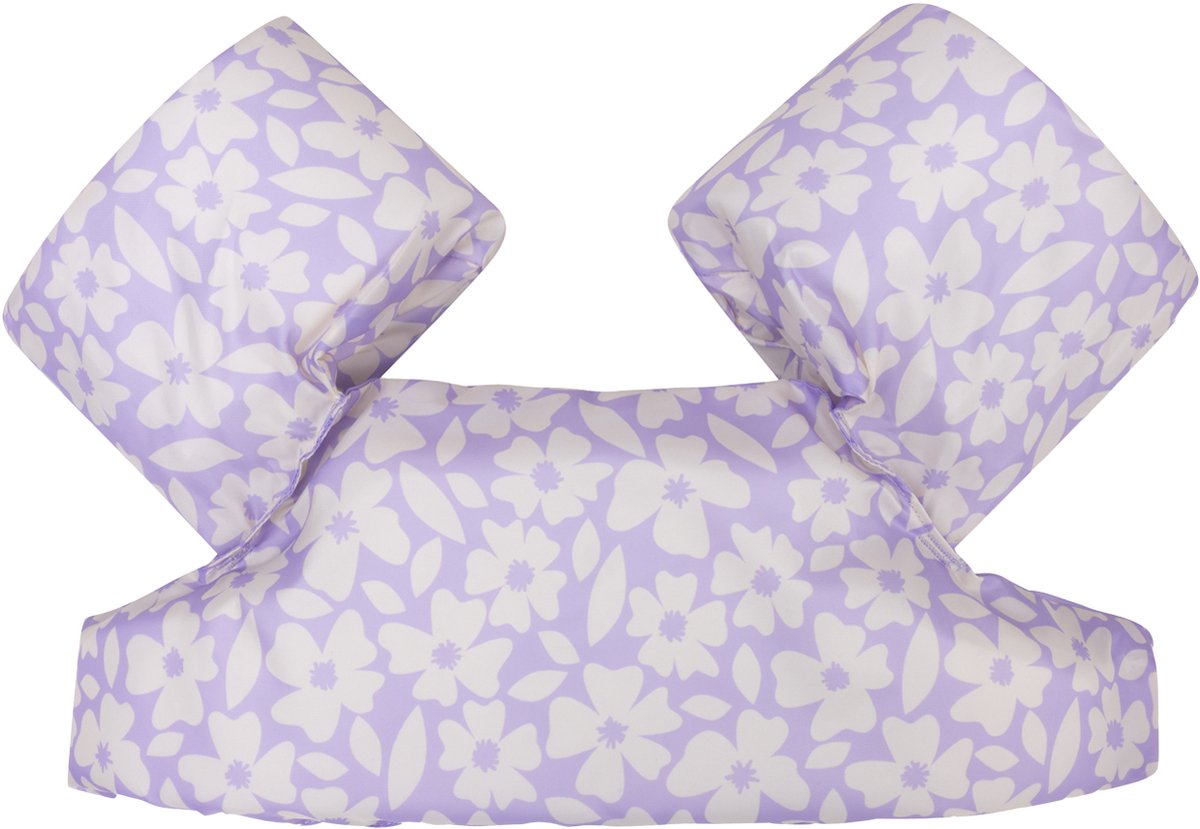 Swim essentials - puddle jumper 2 6 jaar zwemgordel paars - bloemenprint - 18 tot 30 kg