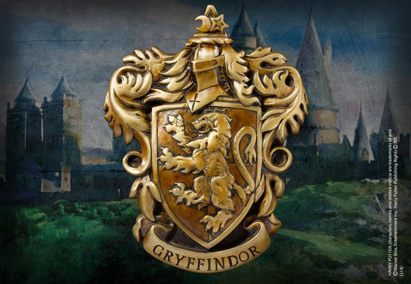The noble collection hp- arte de pared con escudo de gryffindor (nn7742)