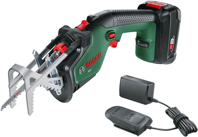 Sega da giardino a batteria Bosch Keo 18 - diametro di taglio 80 mm - con batteria da 18 V e caricabatterie
