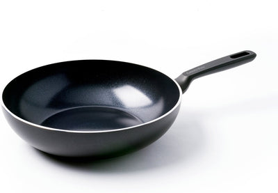 Greenpan memphis wok pan 28cm - 3.7l - pfas-free non-stick coating - wok pan induction - ceramic pan - oven safe up to 230°c - cold handles - without lid - black