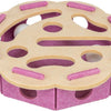 Trixie hole'n'roll bloem vilt roze beige