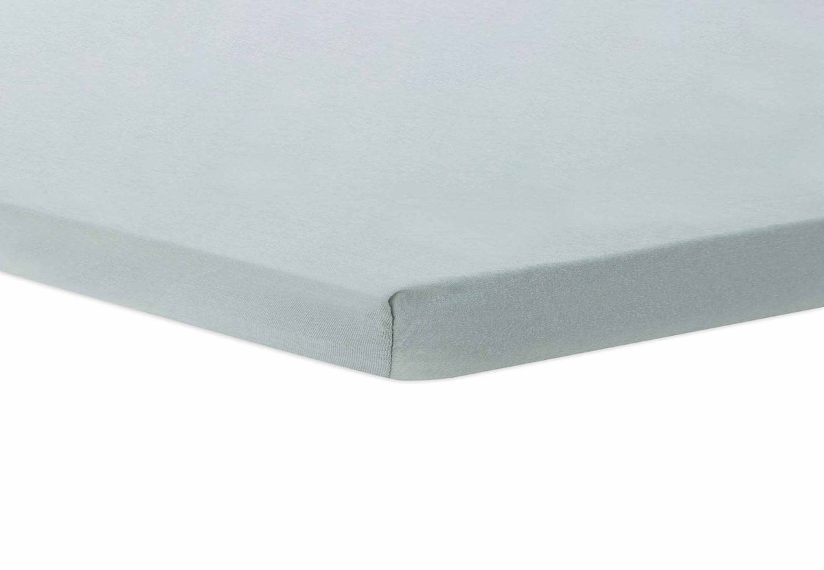 Jollein baby - sábana bajera ajustable para colchón jersey 75x95cm - algodón suave - verde mar