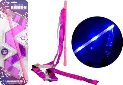Nastro glitterato Johntoy con luce - giocattolo con effetto LED.