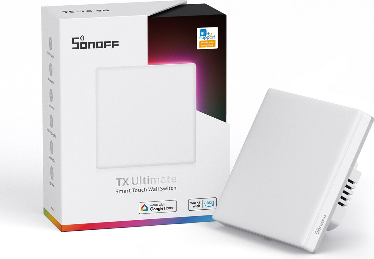 Sonoff smart touch wifi-schakelaar voor douane 1 kanaal