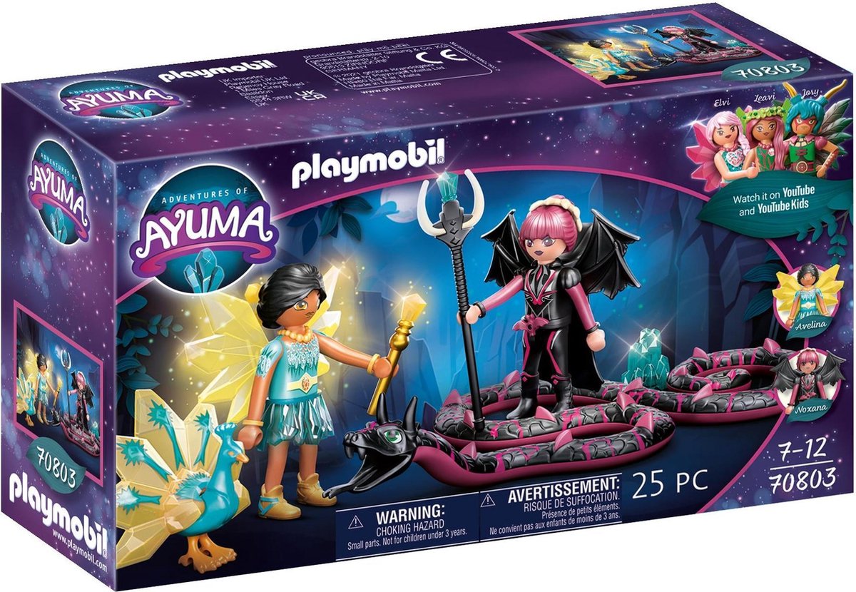 Playmobil Ayuma Crystal Fairy e Bat Fairy con totem Animali