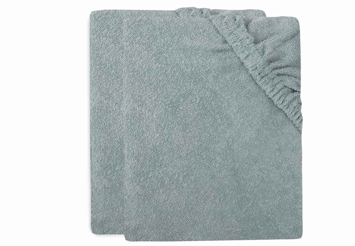 Jollein funda cambiador rizo 75x85cm verde mar (pack de 2)