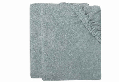 Jollein coprimaterasso per fasciatoio in spugna 75x85 cm verde mare (confezione da 2)