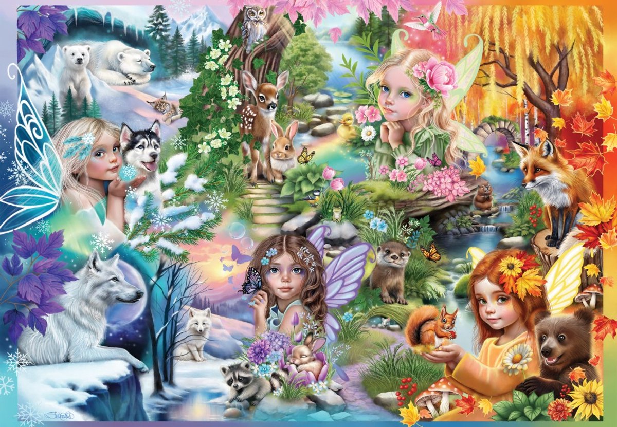 Puzzle Bluebird Puzzle Una stagione di fate - Puzzle da 1000 pezzi.
