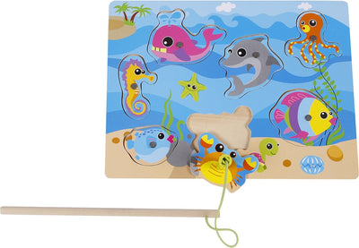 Madera de juego de pescado, 30x22cm