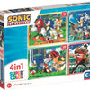 Clementoni puzzle Sonic, 4in1