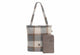 Bolsa de pañales Jollein - shopper - check boucle - incluye cambiador