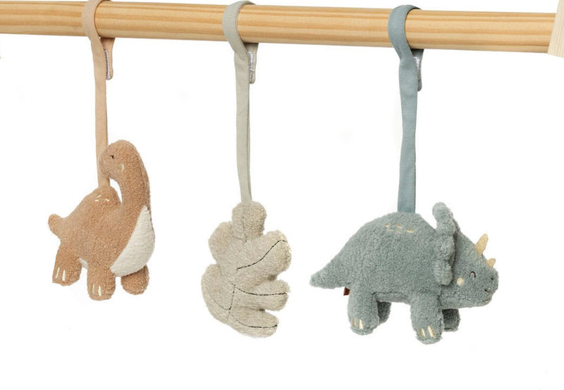 Jollein - giocattoli da palestra per bambini - grucce per giocattoli per bambini - poliestere - ruggenti - dinosauri