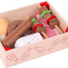 Bigjigs Box in legno con prodotti a base di carne, 9 dlg.