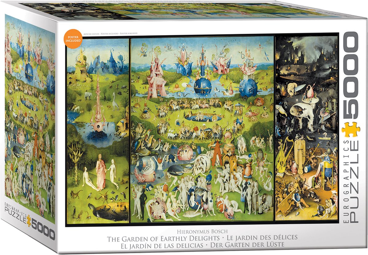 Puzzle Eurographics il giardino delle delizie 5000 pezzi di cartone.