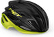 With estro mips bicycle helmet men women - racing bicycle helmet adults - size m (56-58cm) - black lime yellow allic matt glossy