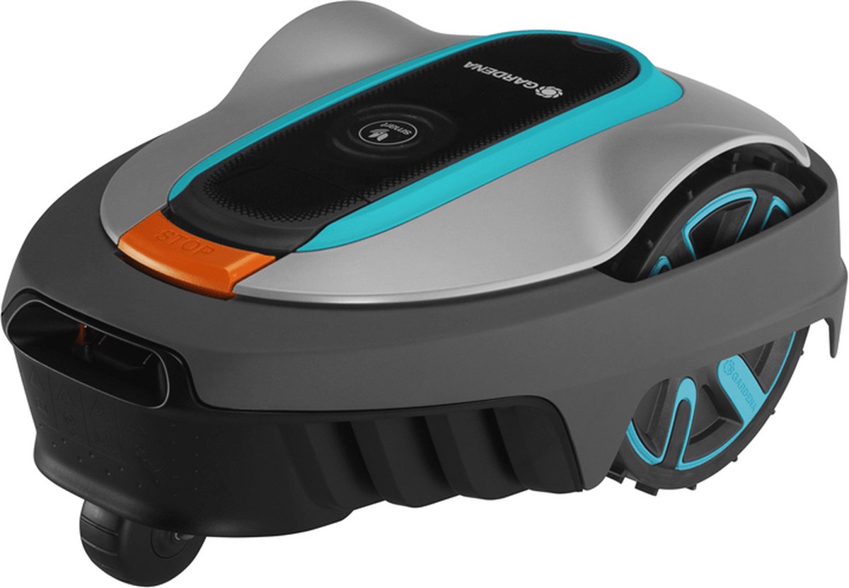 Robot cortacésped Gardena smart sileno city set 600 m² con función lona - compatible con hogar inteligente