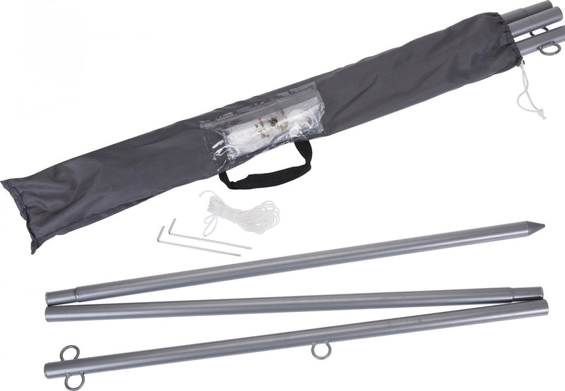 Sin marca poste sin marca para tela de sombra 220 cm polipropileno plateado