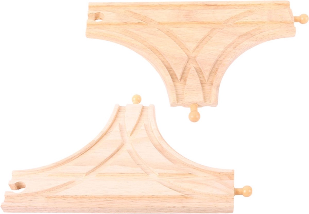 Bigjigs Wooden Rails T-junction, 2st.