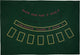 Tappeto Longfield Black Jack 130 x 90 cm – feltro verde – accessorio per giochi da casinò per la casa – cuore d'angelo