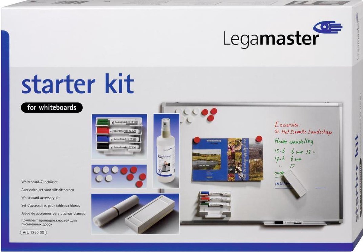 Kit de inicio para pizarras blancas legamaster 7-125000
