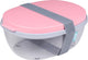 Portainsalata Mepal Ellipse - con mini box - rosa nordico
