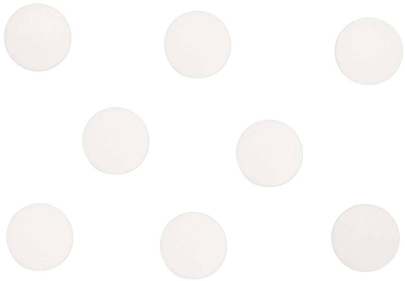 Maglio magnete rotondo solido 8 pezzi 0,3 kg plastica ferrite bruchsicher ø 2 x 0,75 cm bianco
