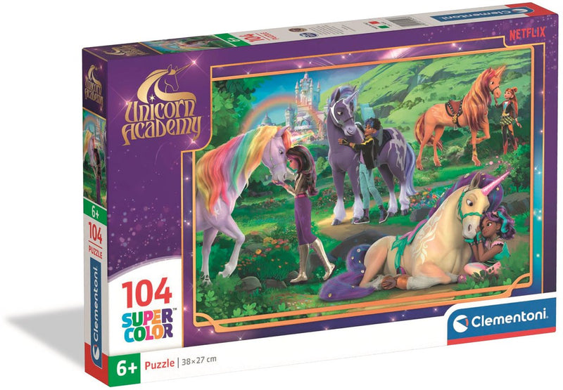 Puzzle Clementoni Accademia degli Unicorni - 104 pezzi.