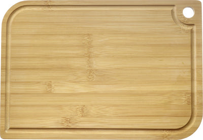 Westmark cutting board – wooden cutting board with juice groove for easy cutting of food – bamboo, 40 x 29cm