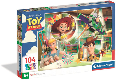 Puzzle per bambini Clementoni Disney Toy Story - puzzle 104 pezzi - puzzle per il tuo bambino - giocattoli educativi - puzzle per bambini dai 6 anni