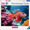 Merkloos sans marque ravensburger legpuzzel colorful animals rode koraalduivel, 500st.