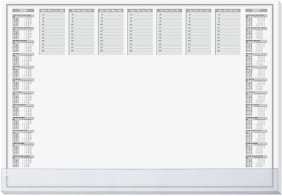 Protector de escritorio Sigel - proteger - con calendario 2026 2027 - tamaño A2 - con 40 hojas desprendibles y borde protector - si-h6366