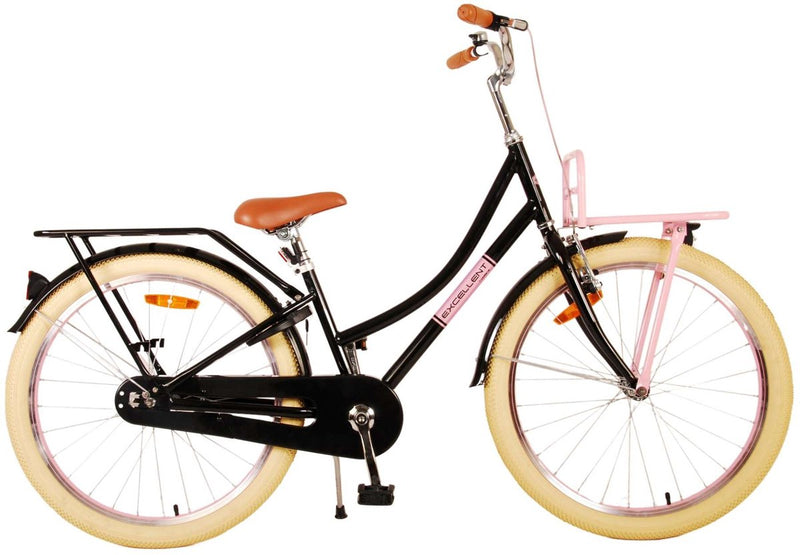 Vlatare eccellente bicicletta per bambini - ragazze - 24 pollici - nero - 3 marce