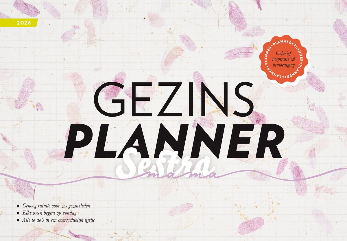 Sestra gezinsplanner mama 2026