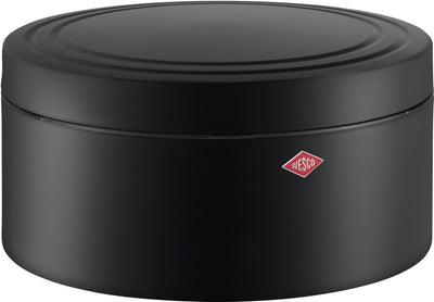 Scatola pasticceria Wesco linea classica con coperchio | 4 litri | metallo - nero opaco | scatola di biscotti