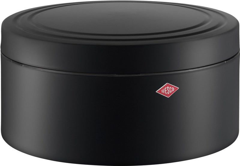 Caja pastelera línea clásica Wesco con tapa | 4 litros | metal - negro mate | caja de galletas