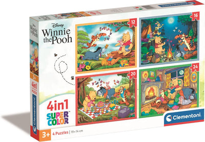 Clementoni Legpuzzel Color Disney Winnie de Pooh, 4in1
