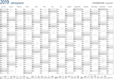 Staedtler jahresplaner lumocolor agenda anual 2024 formato a1