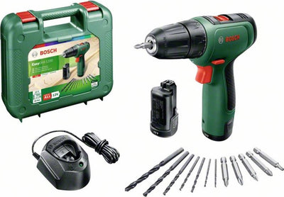 Taladro inalámbrico Bosch easydrill 1200 - con punta de doble tornillo y estuche - con 2 baterías de 12 v y cargador