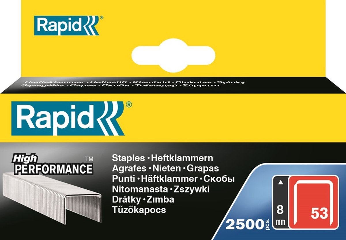Rapid nr. 53 dundraadnieten 6 mm - 2500 nietjes
