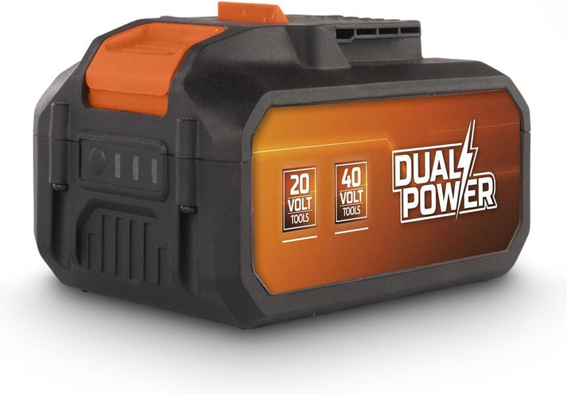 Batteria Powerplus dual power powdp9040 - 2x20v, 8.0ah, 4.0ah - batteria per dispositivi 20v 40v - indicatore di alimentazione LED - piattaforma batteria