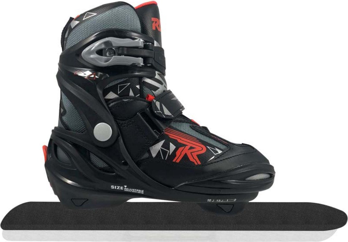 Roces Vice 4.0 Adjustable Norwegians Black Red Size 30-35