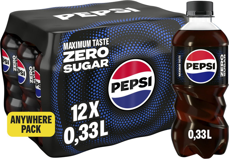 Pepsi - zero zuccheri - 12 x 330 ml - confezione risparmio