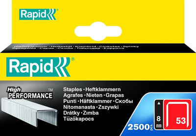 Pinzatrice rapida 53 blister 8mm 2500