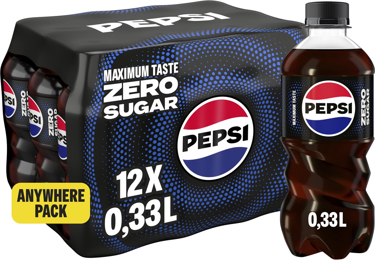 Pepsi - zero zuccheri - 12 x 330 ml - confezione risparmio