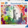 Ravensburger puzzel new york postcard - legpuzzel - 500 stukjes